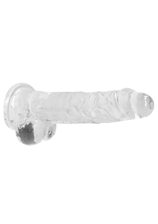 Real Rock Crystal Clear Realistic Dildo With Balls
