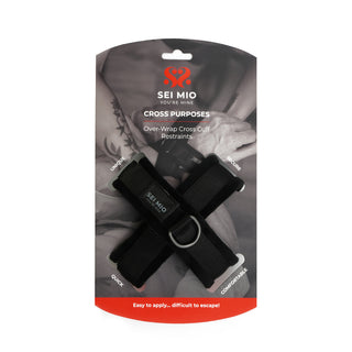 SEI MIO - Cross Purposes - Unique Over-Wrap Cross Cuff Restraints