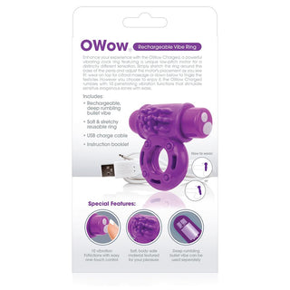 Screaming O Charged OWow Vibrating Cock Ring
