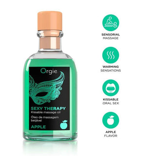 Olio Massaggio Sexy Therapy Mela Verde
