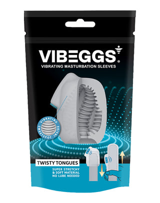 VIBEGGS - Twisty Tongues - Vibrating Masturbation Sleeve