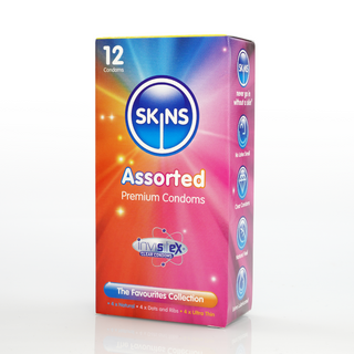 Skins Condoms Assorted 12 Pack International 1 - D&R NAT UT