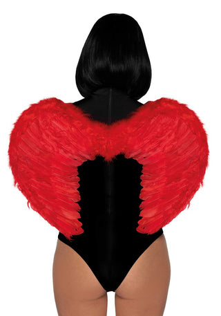 Ali Diavolo Sexy Marabou Feather Rosso
