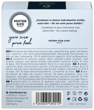 Preservativi Ultra Sottili 47 Mister Size