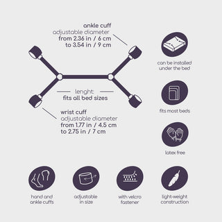 Costrittivo Bondage Bed Restraints