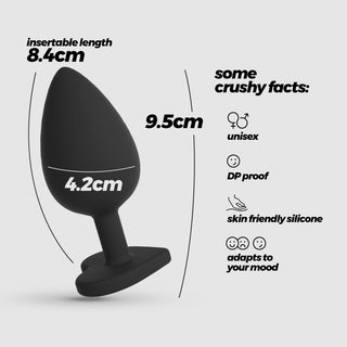 Plug Anale Cuore Ø 4,2 cm