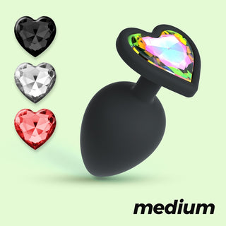 Plug Anale Cuore Ø 3,4 cm