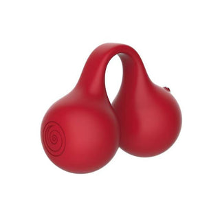 SVibe Snail TWINN Finger Vibrator - Cherry (Red) - NO APP