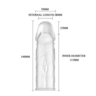 Guaina e Prolunga Pene Sleeves Extra  14 cm