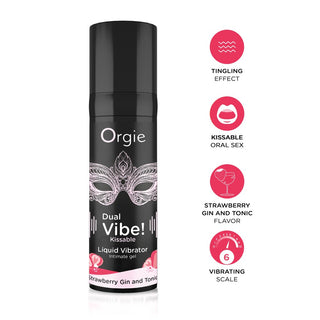 Vibratore Liquido Dual Vibe Strawberry Gin And Tonic 15ml
