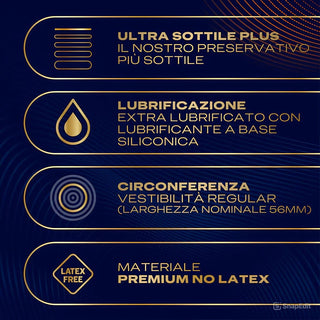 Preservativi Durex Nude Sensation Extra Lube 6 pz