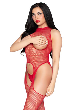 Tuta Sexy Cupless Rosso