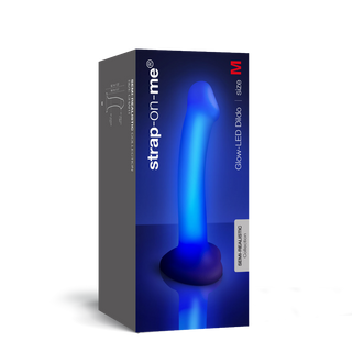 Strap On Me - Glow-LED Dildo Purple