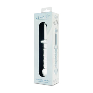 Clarity - Glass Dildo - Elysian Swirl