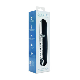 Clarity - Glass Dildo - Elysian Swirl