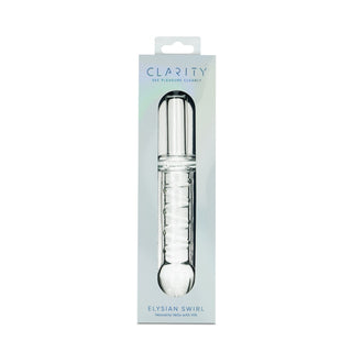 Clarity - Glass Dildo - Elysian Swirl