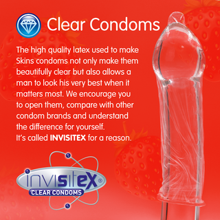 Skins Condoms Strawberry 4 Pack