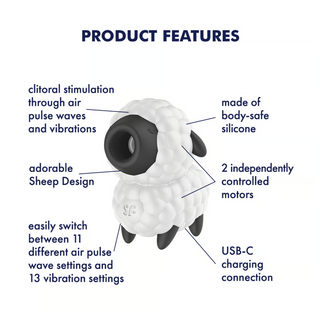 Satisfyer Dreamy Sheep - Double Air Pulse Vibrator
