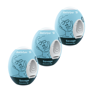 Satisfyer 3er Set Savage - Light Blue