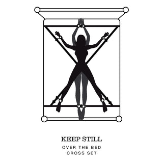 Fifty Shades of Grey Keep Still Over the Bed Cross Restraint Silver