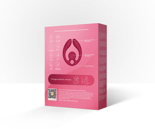 SVibe Snail GIZI Duo Couples Stimulator - Burgundy