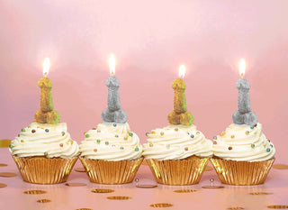 Candeline a Forma di Pene Glitter