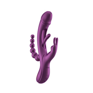 Honey Play Box - Trilux - Kinky Finger Rabbit Vibrator with Anal Beads