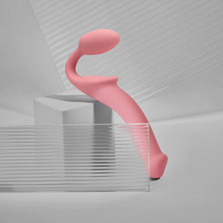 Strap On Me - Silicone Bendable Strap-On - Pastel Pink