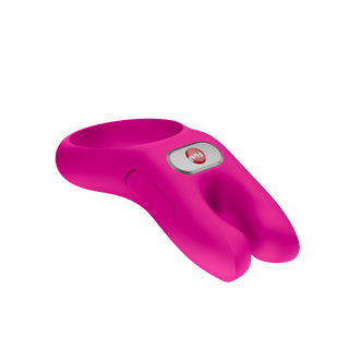 Fun Factory - Nos - Vibrating Cock Ring - Magenta - Rechargeable  Battery
