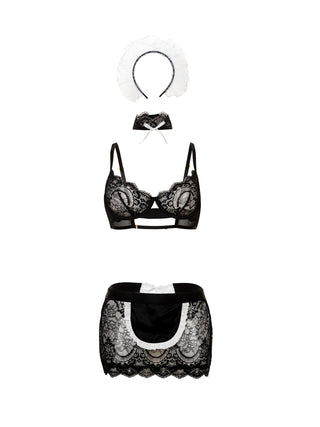 Oh La La Cheri - Maid In France Set - L/XL - Black/White