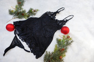 Oh La La Cheri - Valentine Babydoll M Black