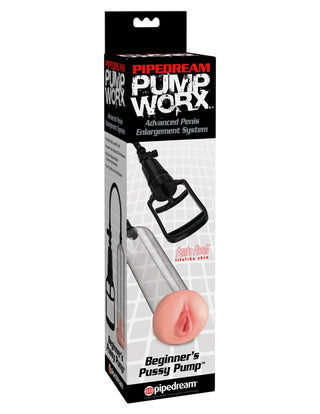 Pipedream - Pump Worx  - Beginner's Pussy Pump - Clear/Light/Black