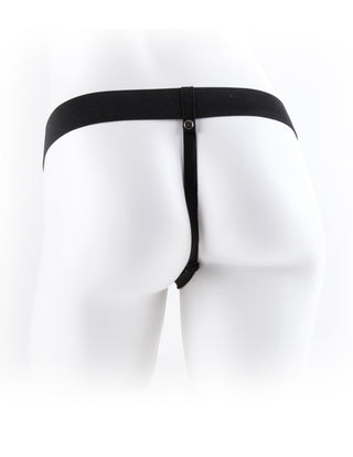 Pipedream - Fetish Fantasy Series - 7" Vibrating Hollow Strap-On with Balls  - Light/Black