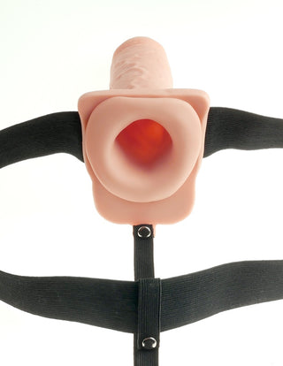 Pipedream - Fetish Fantasy Series - 7" Hollow Strap-On  - Light/Black