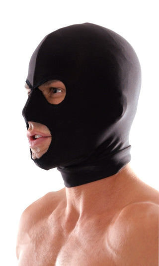 Pipedream - Fetish Fantasy Series  - Spandex 3 Hole Hood - Black