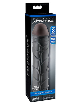 Pipedream - Fantasy X-tensions  - Mega 3" Extension  - Black