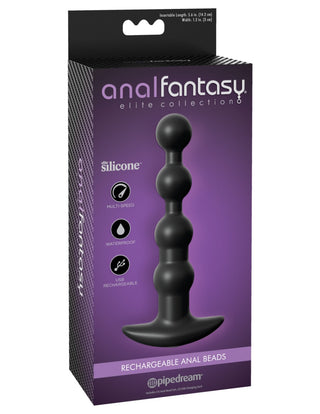 Pipedream - Anal Fantasy Elite  - Rechargeable Anal Beads - Black