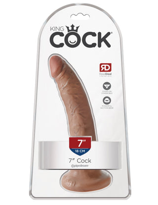 Pipedream - King Cock - 7" Cock  - Tan