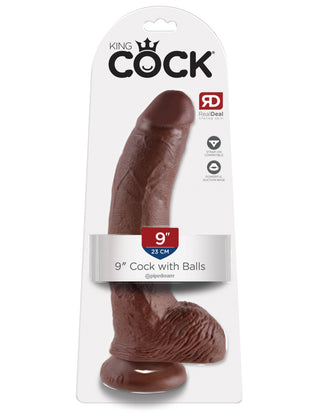 Pipedream - King Cock - 9" Cock with Balls  - Brown