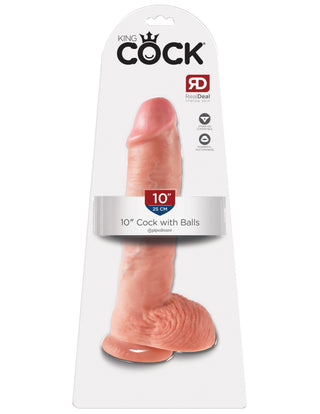 Pipedream - King Cock - 10" Cock with Balls  - Light