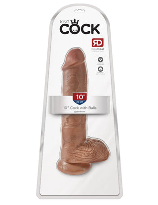 Pipedream - King Cock - 10" Cock with Balls  - Tan