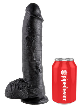 Pipedream - King Cock - 10" Cock with Balls  - Black