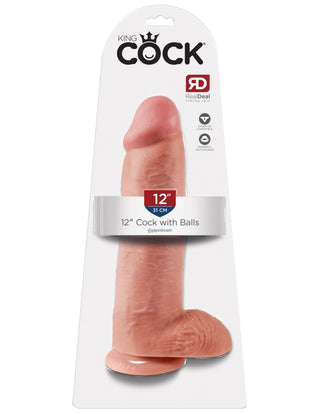Pipedream - King Cock - 12" Cock with Balls  - Light