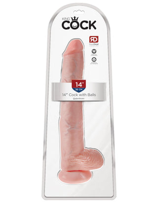 Pipedream - King Cock - 14" Cock with Balls  - Light