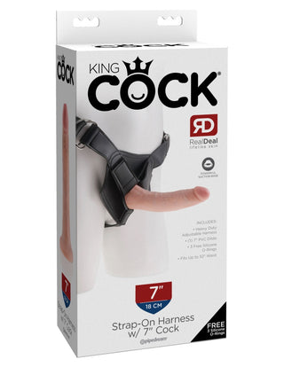 Pipedream - King Cock - Strap on Harness with 7" Cock  - Light