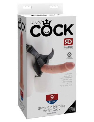 Pipedream - King Cock - Strap on Harness with 9" Cock  - Light
