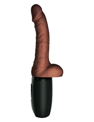 Pipedream - King Cock Plus - 7.5" Thrusting Cock with Balls - Brown