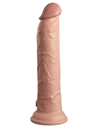 Pipedream - King Cock Elite - 9" Dual Density Vibrating Silicone Cock with Remote  - Light