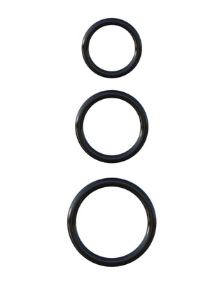 Pipedream - Fantasy C-Ringz  - Silicone 3-Ring Stamina Set - Black