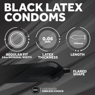 Preservativi EXS Black Latex